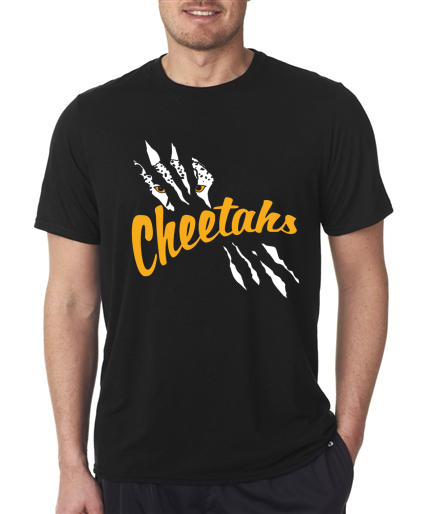 Adult & Youth Short Sleeve T-Shirt 50/50 - NJ Cheetahs (Unisex)