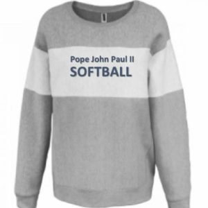 PJP II Softball Horizontal Ladies Crew Sweatshirt